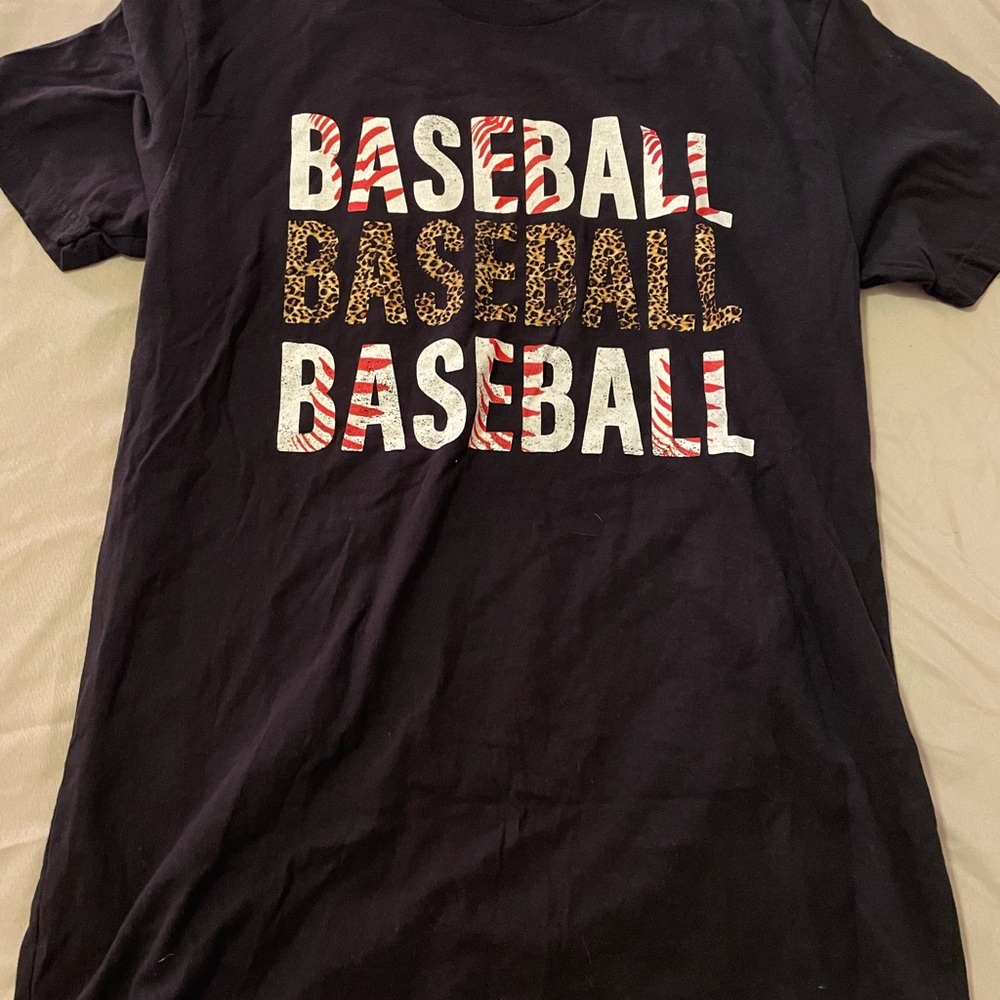 Woman’s Black Baseball Graphic T-Shirt